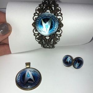 Star Trek Command Insignia Bronze jewelry set